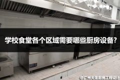 学校食堂各个区域需要哪些厨房设备?