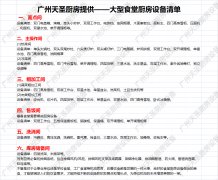 做一个大型食堂需要哪些厨房设备?看完这厨房设备清单就明白了